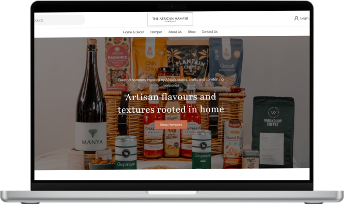 Website design example