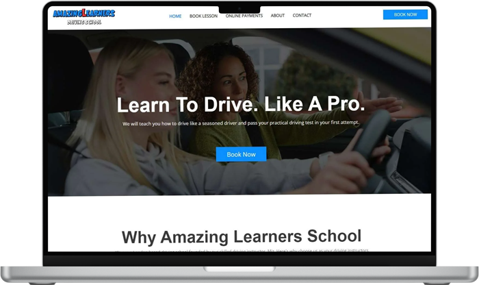 Website design example