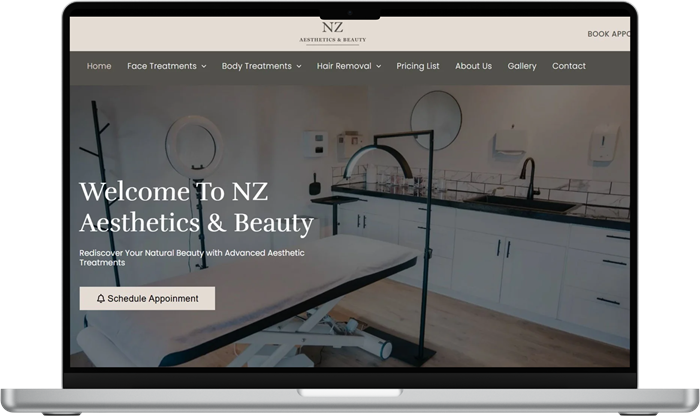 Website design example