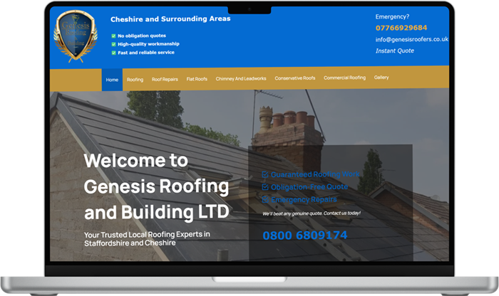 Website design example